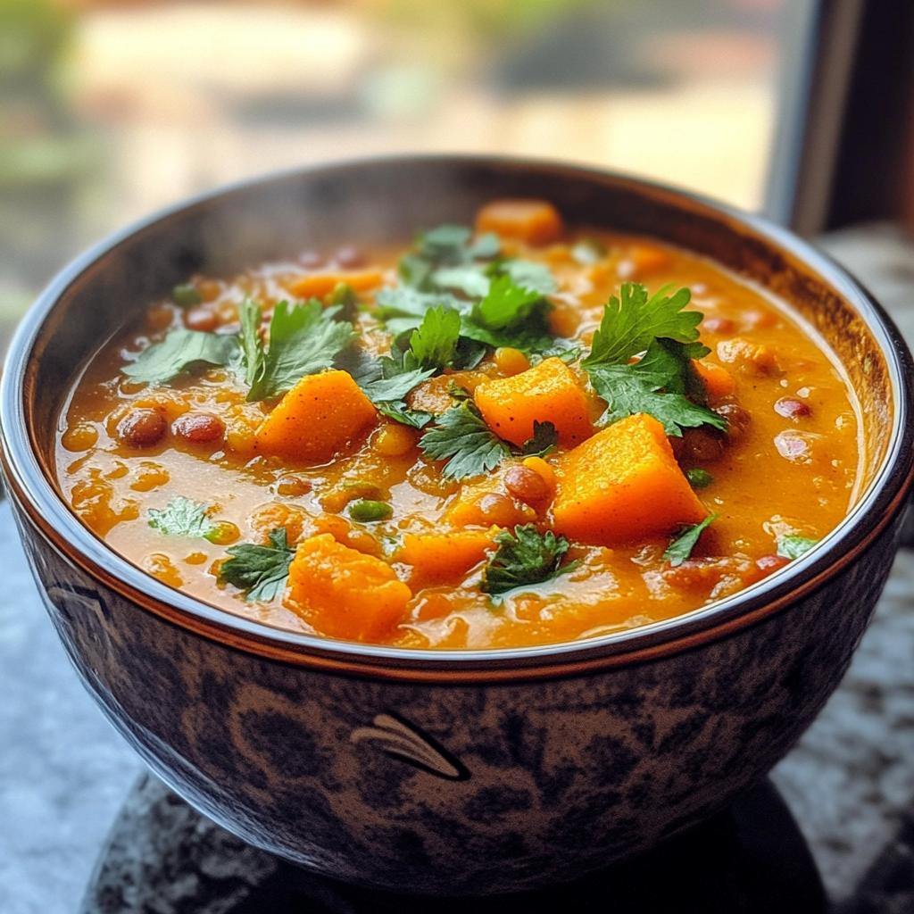 Minute Moroccan Sweet Potato Lentil Soup: Quick Vegan Comfort